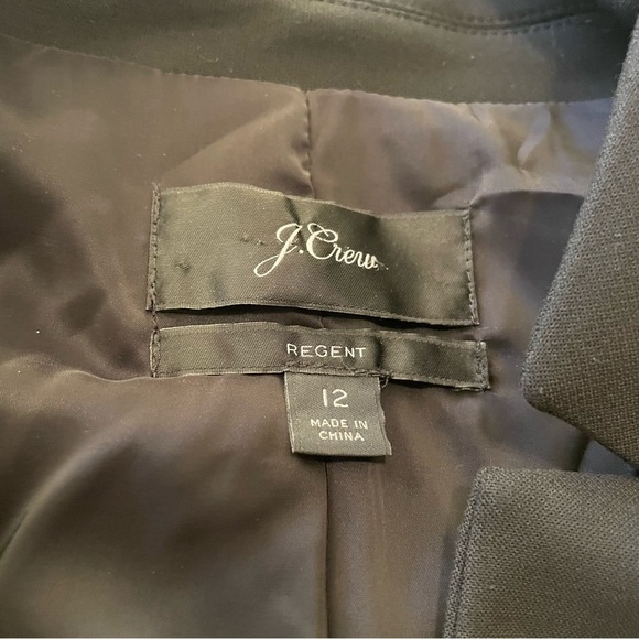 J. Crew Regent blazer black 12 preppy Classic academia heritage career business - Picture 5 of 7